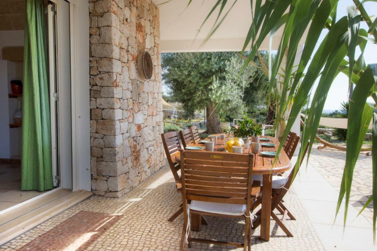 Le Gioie - Villa Macchia Mediterranea - Splendida Villa Vista Mare Immersa Nel Verde Torre Pali Ngoại thất bức ảnh